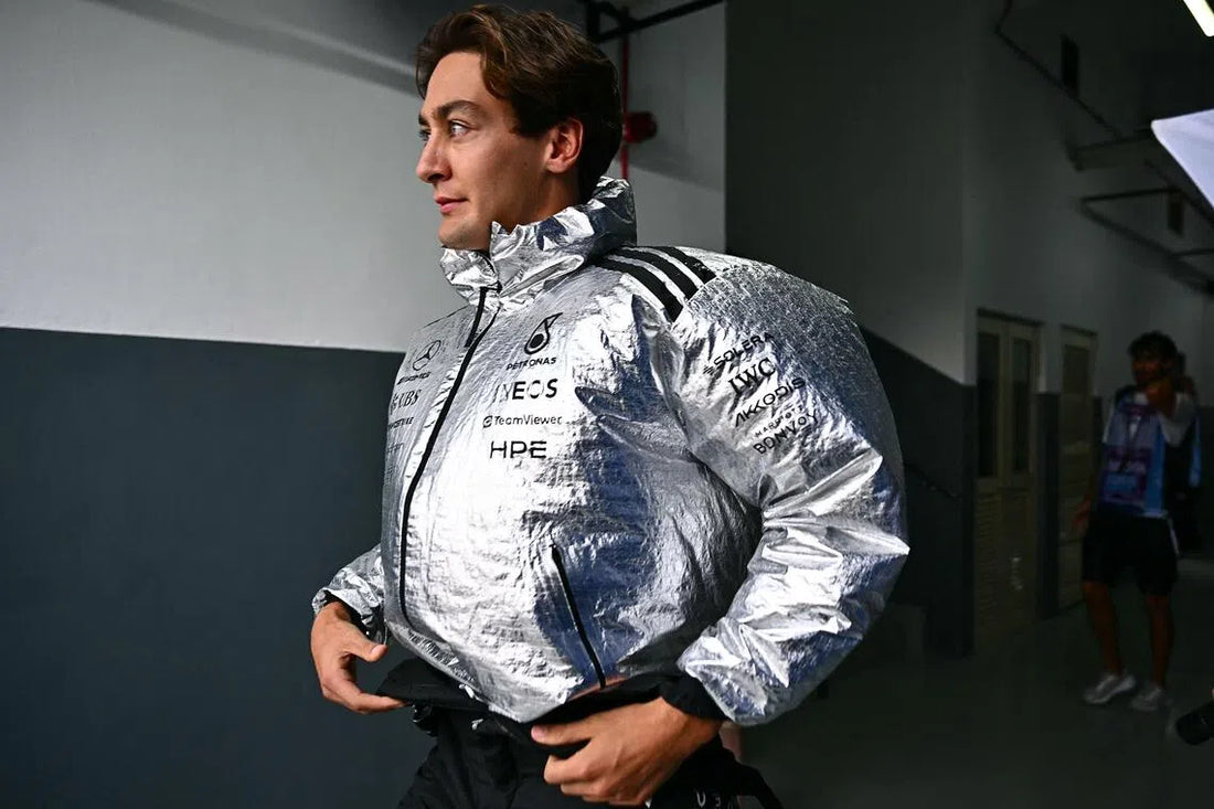 George Russell in Mercedes team gear after the 2026 Bahrain Grand Prix in Malaysia