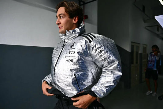 George Russell in Mercedes team gear after the 2026 Bahrain Grand Prix in Malaysia