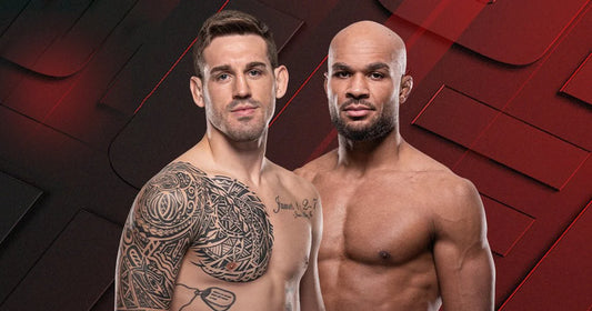 Brendan Allen and Christian Leroy Duncan pictured together ahead of their October 2026 UFC Vegas 122 middleweight fight