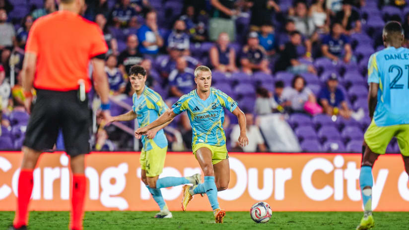 Cavan Sullivan driving forward for Philadelphia Union during the 2026 MLS season