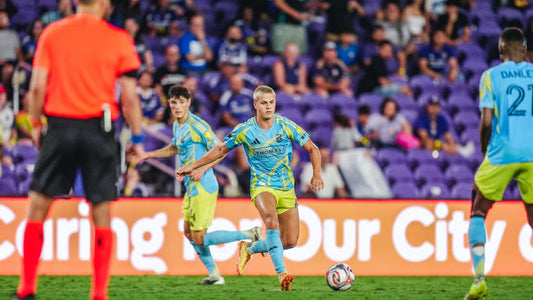 Cavan Sullivan driving forward for Philadelphia Union during the 2026 MLS season