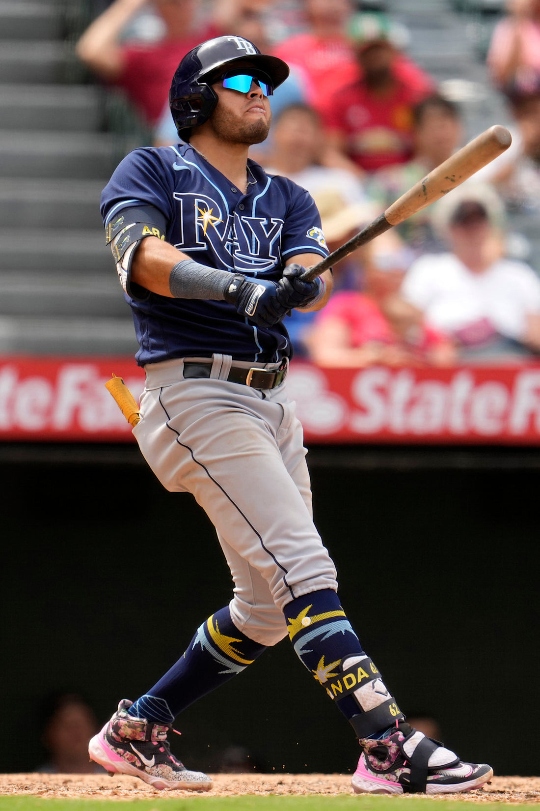 Jonathan Aranda batting for the Tampa Bay Rays in a 2026 uniform