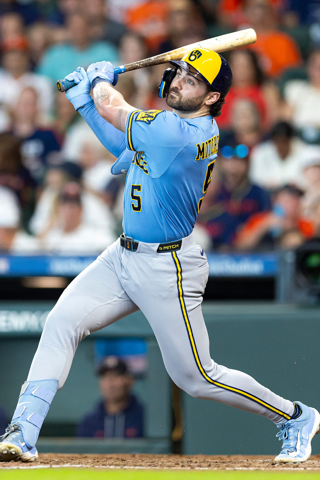 Garrett Mitchell of the Milwaukee Brewers during the 2026 season