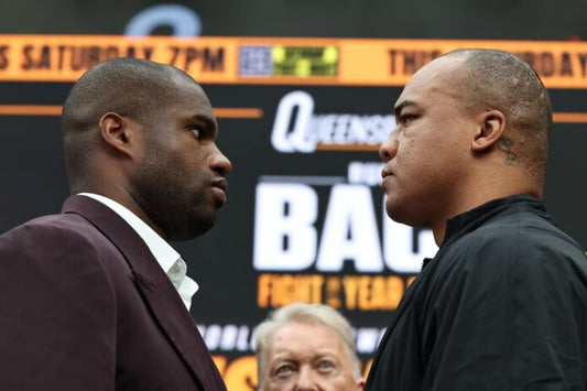 Daniel Dubois and Fabio Wardley face off at their October 2026 London final press conference