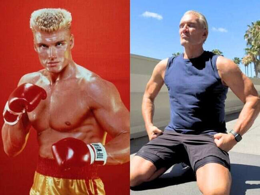 Dolph Lundgren chest and back workout