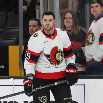 Drake Batherson with the Ottawa Senators