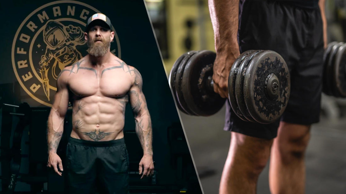 DJ Shipley demonstrating functional core and dumbbell training