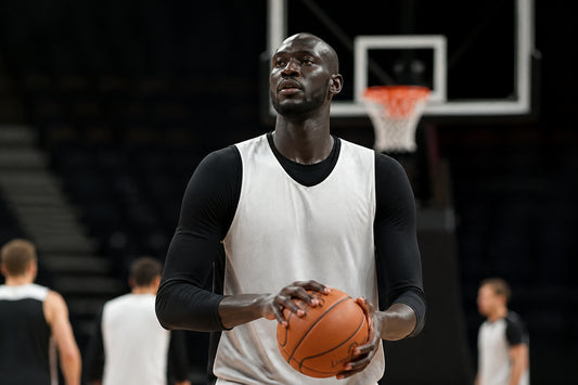 Tacko Fall practices basketball during his 2026 Philadelphia 76ers return