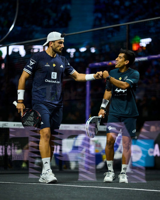 Alejandro Galan and Federico Chingotto together during the 2026 Premier Padel season