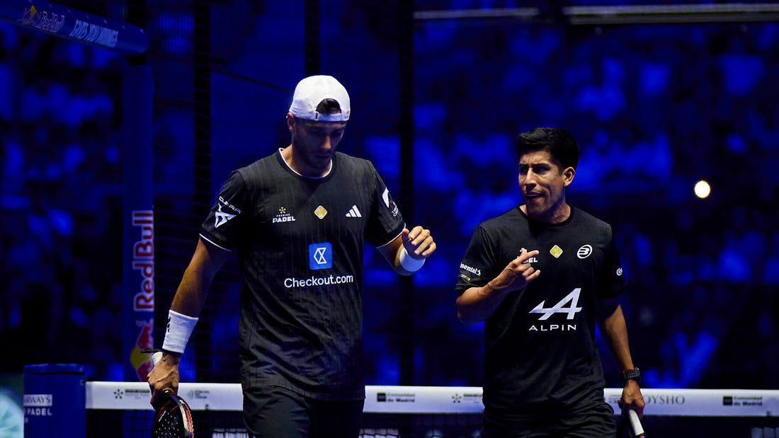 Ale Galan and Federico Chingotto competing at the 2026 Madrid Premier Padel P1