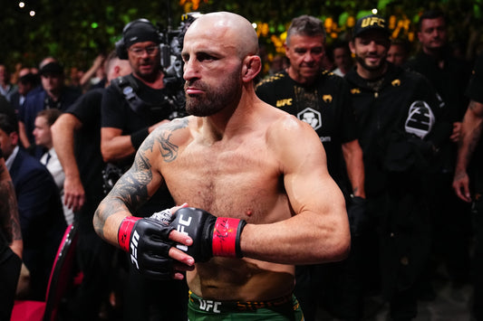 Alexander Volkanovski during UFC 325 featherweight title action in February 2026