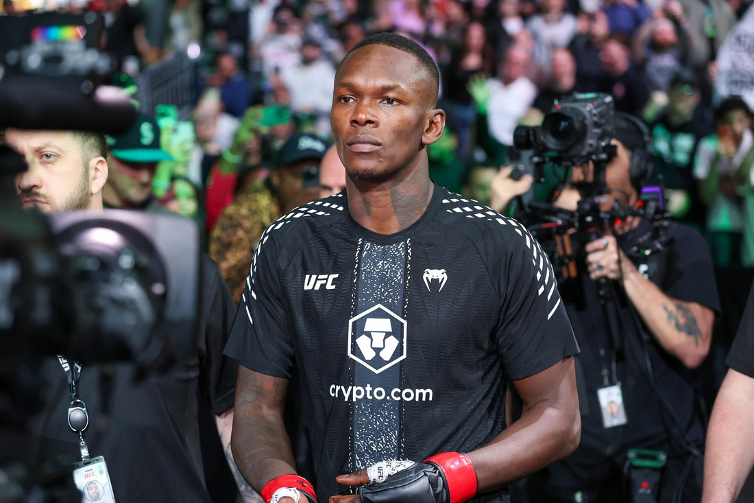 Israel Adesanya at a 2026 UFC event, reflecting on his fighting future