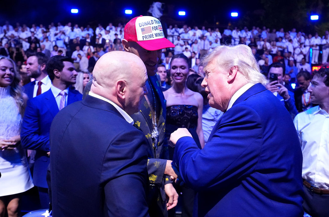 Dana White and Tyson Fury at UFC Freedom 250 in June 2026