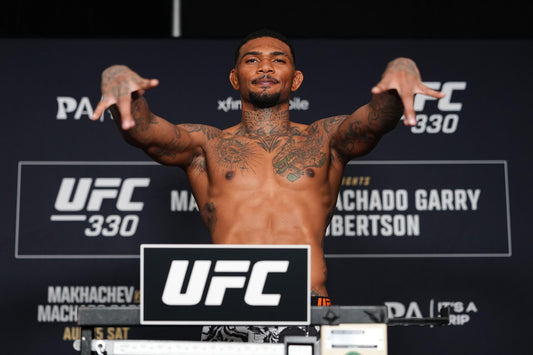 Michael Morales at the UFC 330 weigh-in