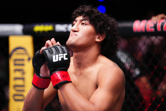 Raul Rosas Jr. in UFC gloves during his 2026 campaign