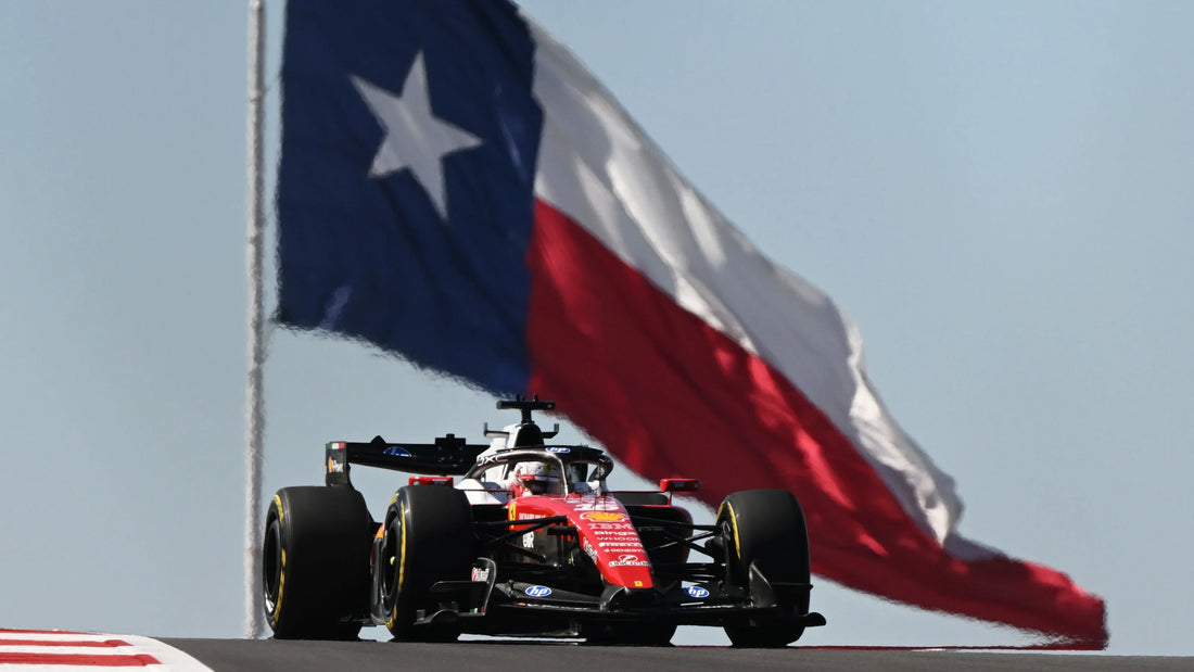 Charles Leclerc driving the Ferrari SF-26 during Friday practice at the 2026 United States Grand Prix in Austin