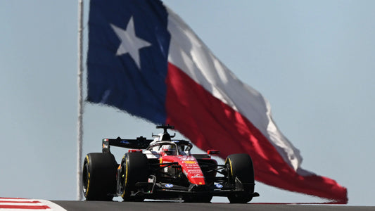 Charles Leclerc driving the Ferrari SF-26 during Friday practice at the 2026 United States Grand Prix in Austin