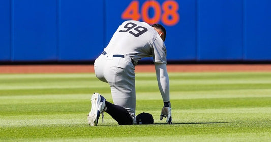 Aaron Judge on the field for the New York Yankees