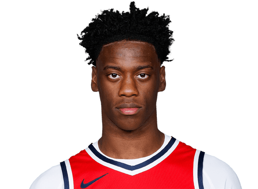 AJ Dybantsa in current Washington Wizards uniform before 2026-27 season