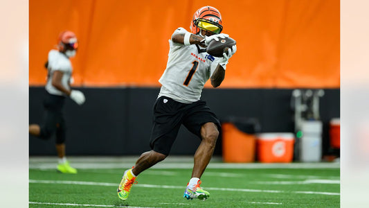 Ja'Marr Chase at Cincinnati Bengals practice ahead of Week 2 against Houston
