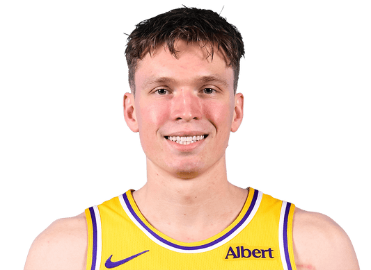 Dalton Knecht in his Los Angeles Lakers uniform during the 2026 preseason