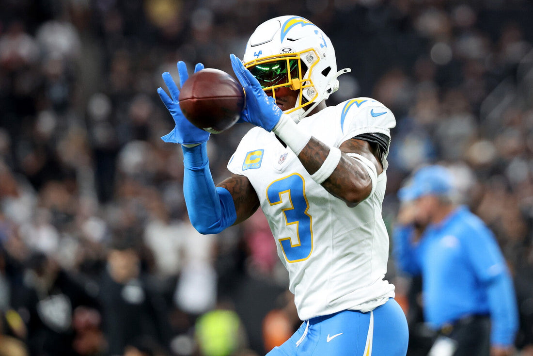 Derwin James in Los Angeles Chargers uniform during recent NFL action