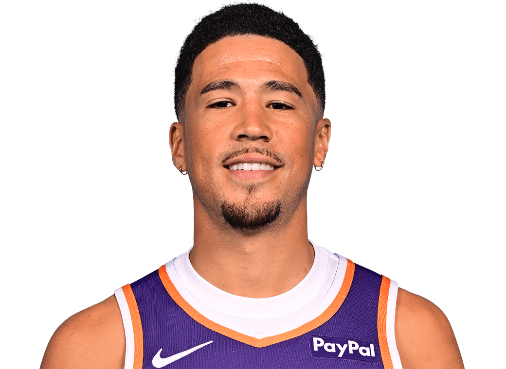 Devin Booker wearing the Phoenix Suns uniform during the 2026 NBA season