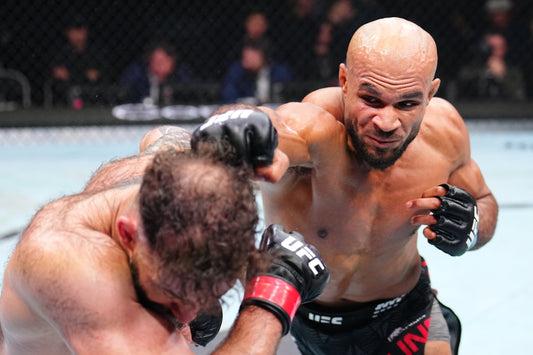 Christian Leroy Duncan throws a punch during a 2026 UFC middleweight fight