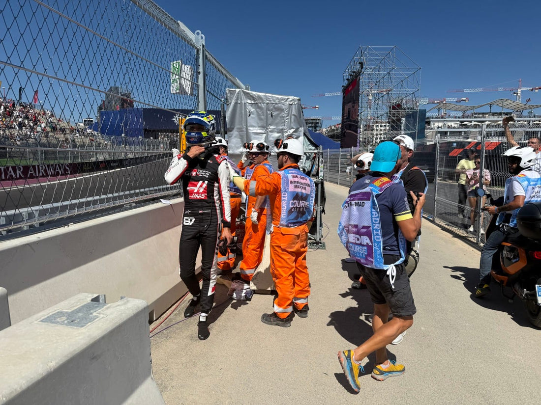 Oliver Bearman after his Haas crash during final practice at Madring in September 2026