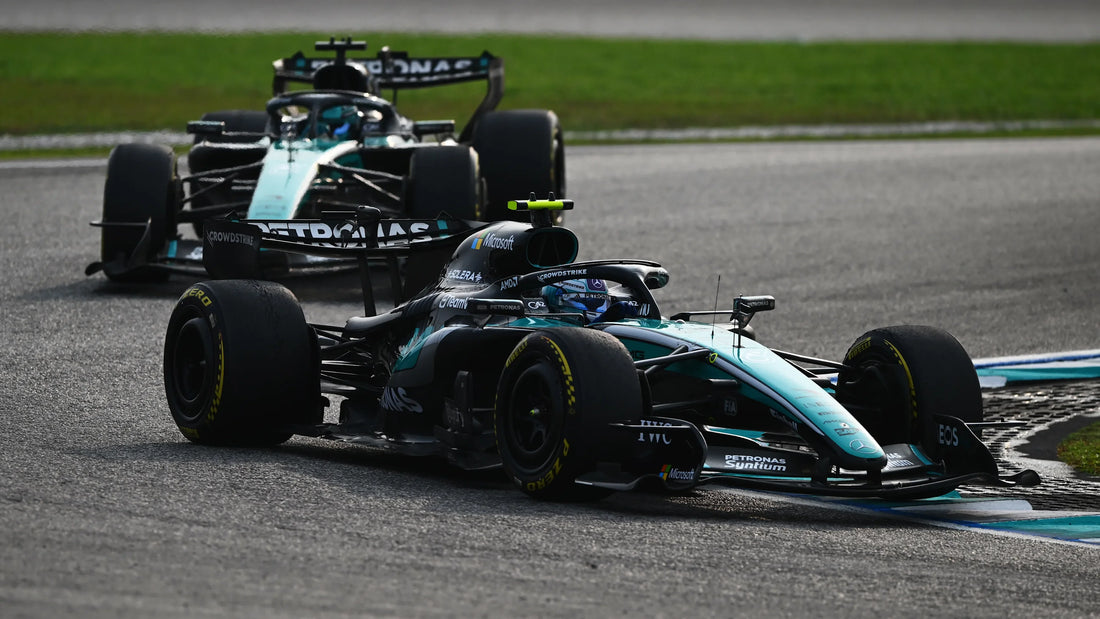 Kimi Antonelli drives Mercedes W17 at Sepang in October 2026