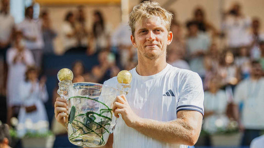 Alejandro Davidovich Fokina celebrates his first ATP title at Mallorca in June 2026, before his Shanghai breakthrough.