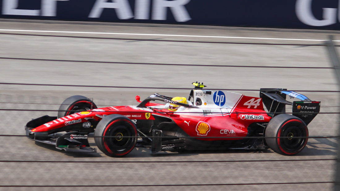 Lewis Hamilton driving the 2026 Ferrari SF-26 during Bahrain Grand Prix qualifying