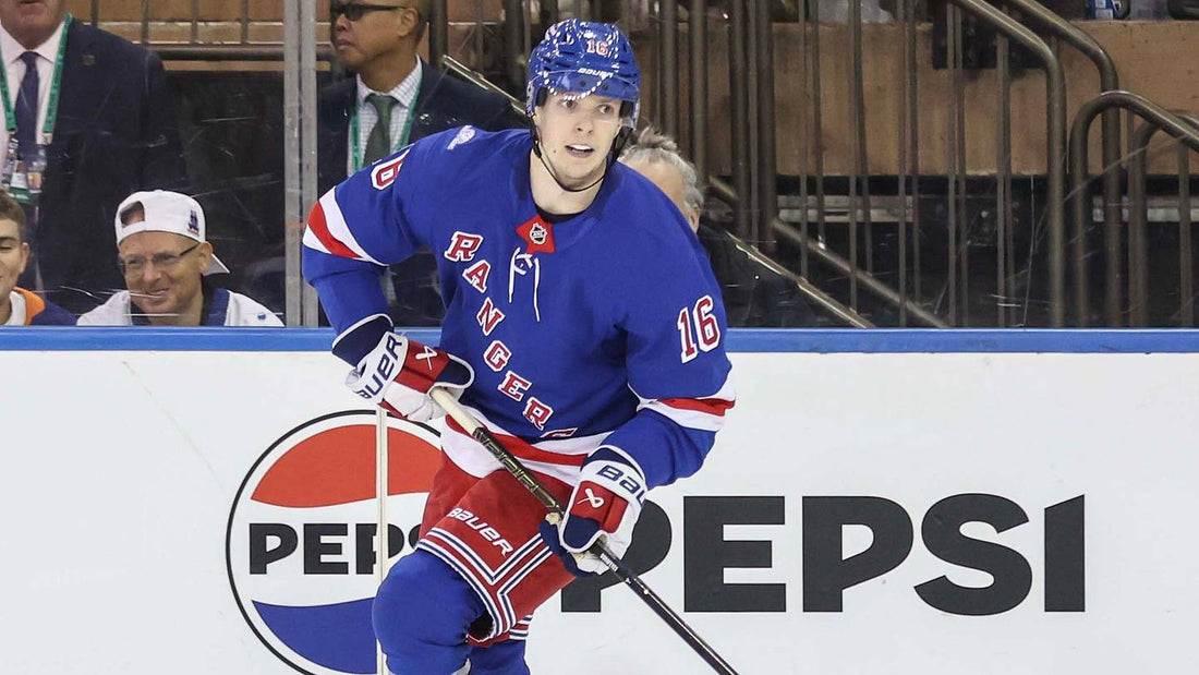 Pavel Dorofeyev in blue New York Rangers uniform in October 2026