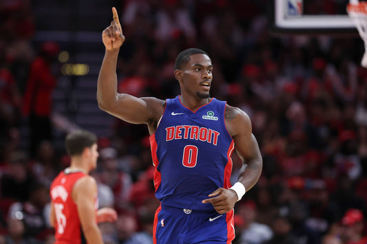 Jalen Duren in Detroit Pistons uniform during the 2025-26 NBA season