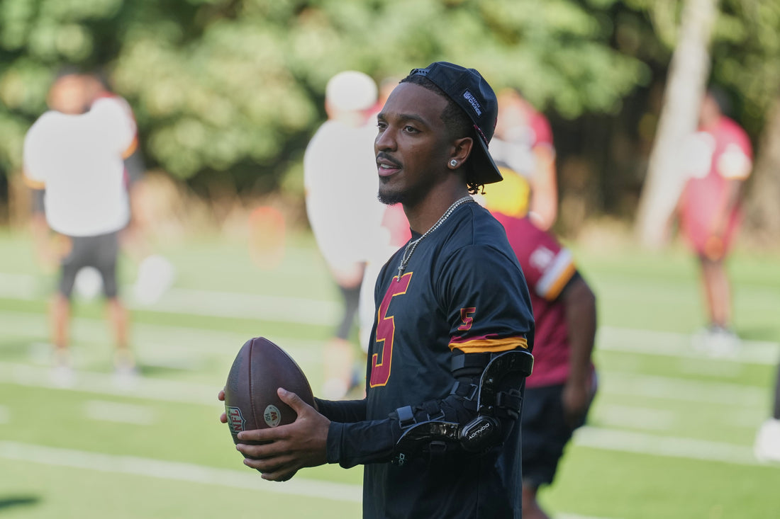 Commanders quarterback practicing in October 2026.