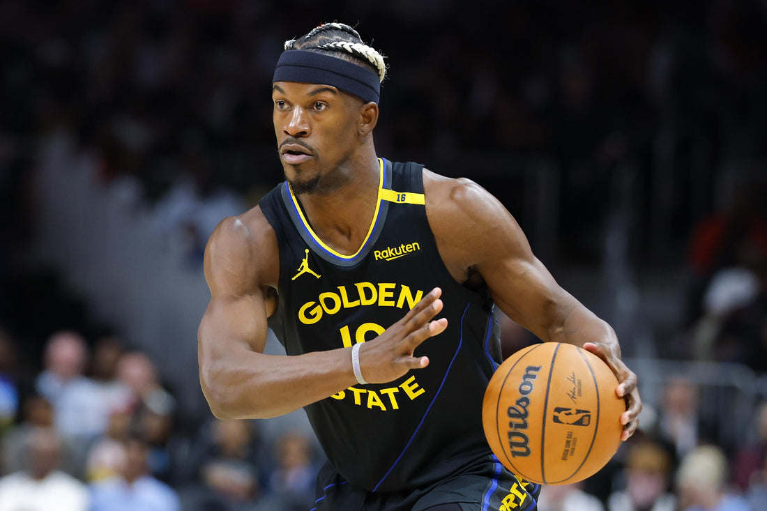 Jimmy Butler playing for the Golden State Warriors during the 2025-26 NBA season
