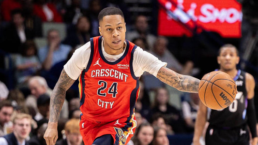 Jordan Hawkins playing for New Orleans before his September 2026 trade to Memphis