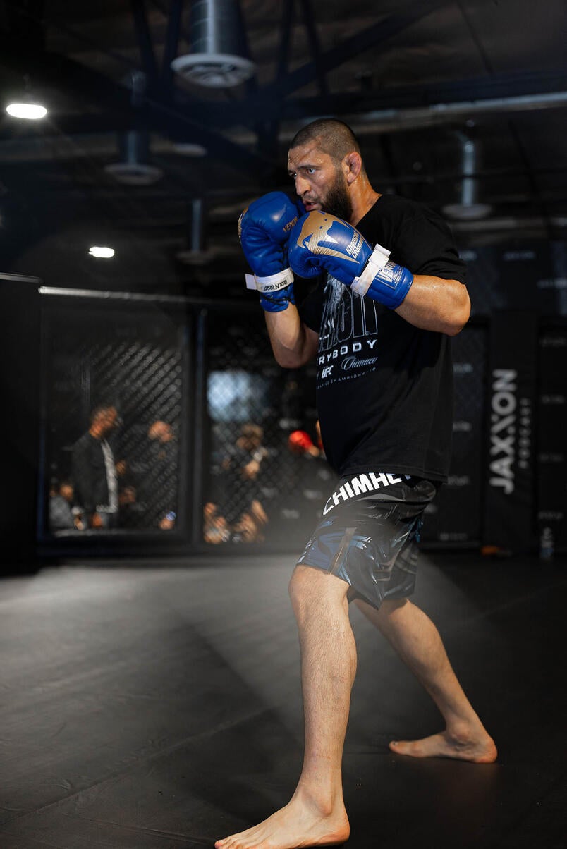 Khamzat Chimaev training ahead of his planned 2026 UFC return