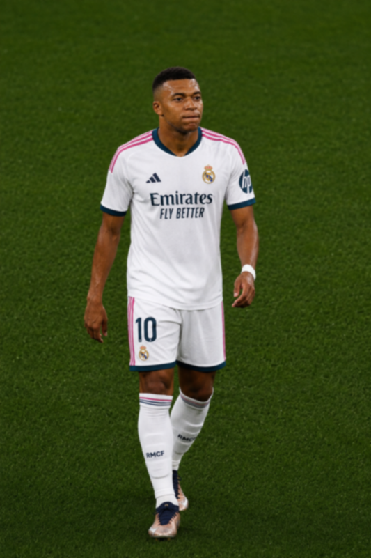 Kylian Mbappe in Real Madrid's 2026 home kit