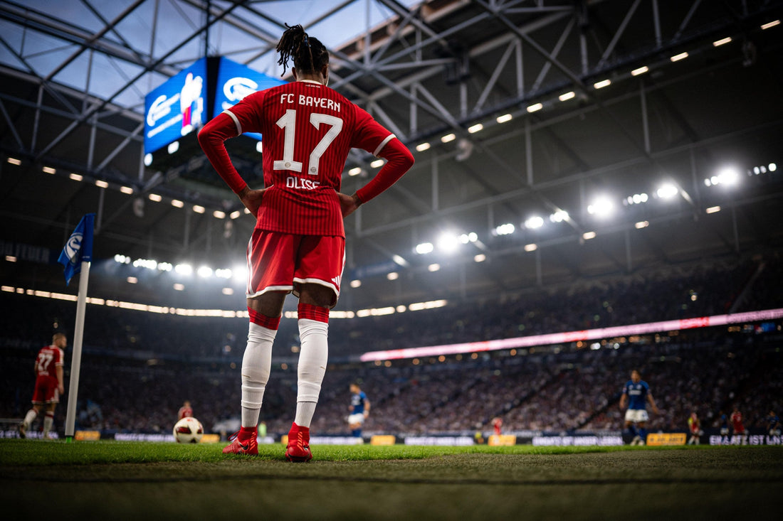 Michael Olise in Bayern Munich action during the 2026-27 season