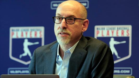 MLB Players Association leader Bruce Meyer at a 2026 press conference