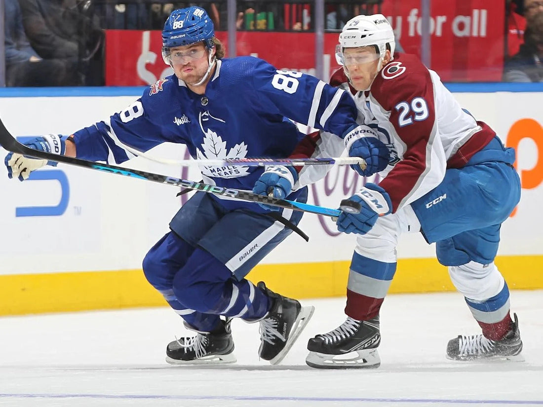 William Nylander in his current Toronto Maple Leafs uniform during a 2026 game against Colorado