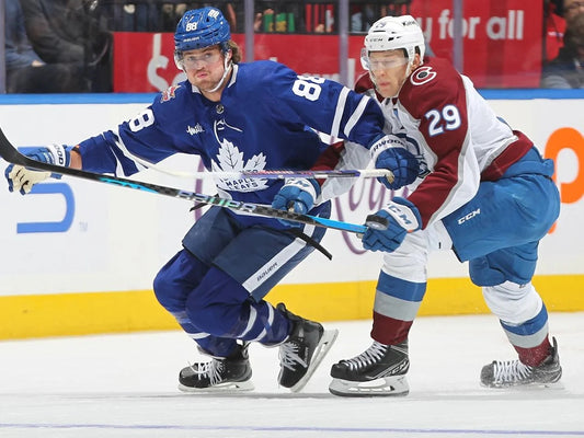 William Nylander in his current Toronto Maple Leafs uniform during a 2026 game against Colorado
