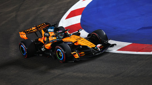 Oscar Piastri driving McLaren's MCL40 at the 2026 Singapore Grand Prix