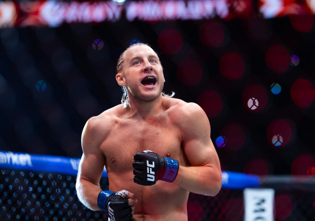 Paddy Pimblett competing at UFC 329 in Las Vegas in July 2026