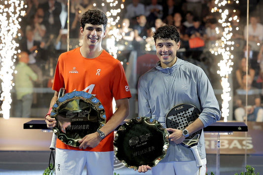Arturo Coello and Agustín Tapia celebrate their 2026 Italy Major title