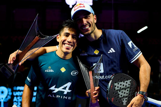 Alejandro Galán and Federico Chingotto together at the 2026 Italy Major
