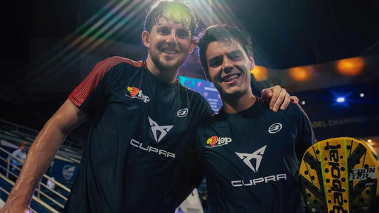 Coki Nieto and Mike Yanguas during their Premier Padel partnership
