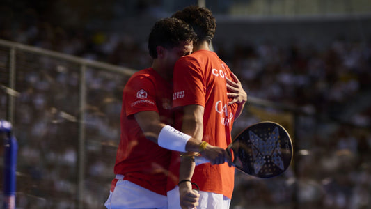 Agustin Tapia and Arturo Coello during the 2026 Paris Major final at Roland-Garros