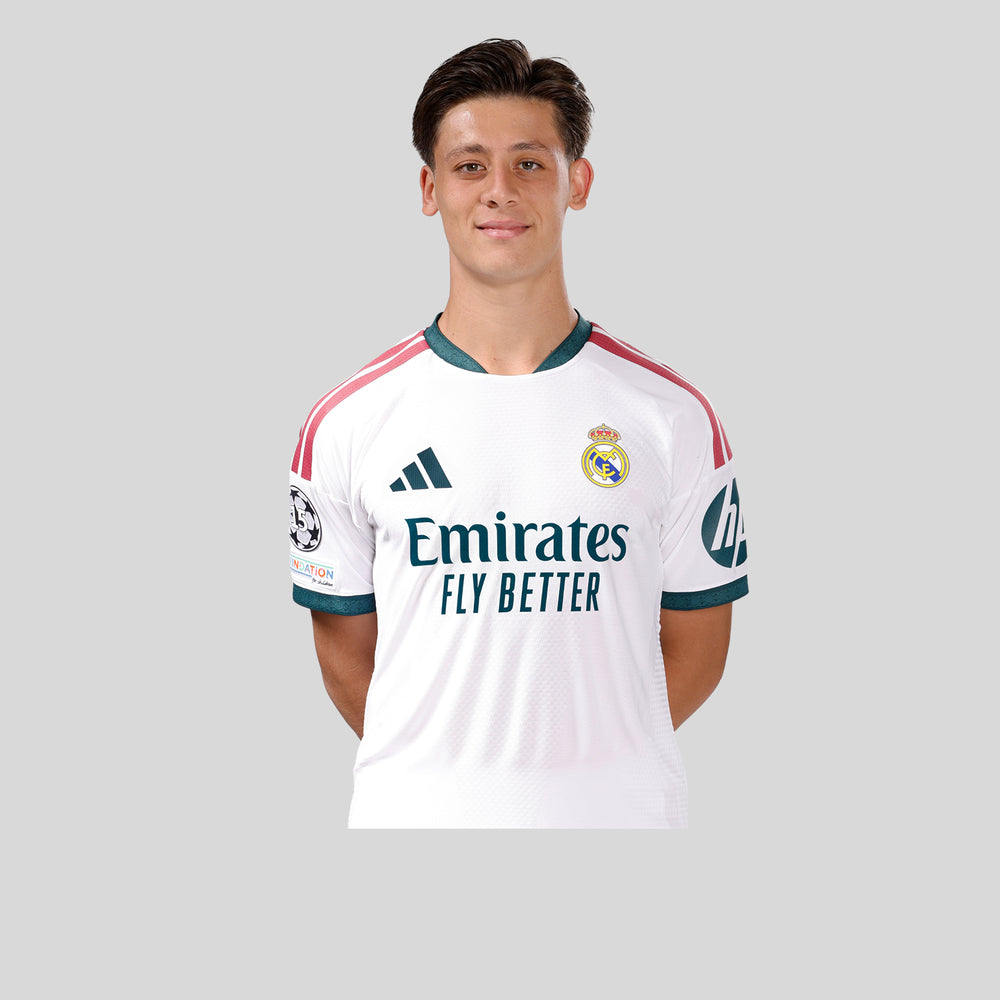 Arda Güler in Real Madrid's 2026–27 white home kit